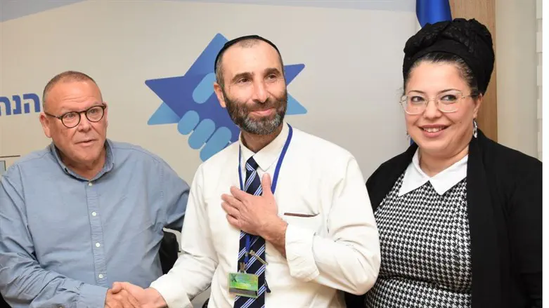 L-R: Arnon Bar-David, Arthur Haimov, and Haimov's wife
