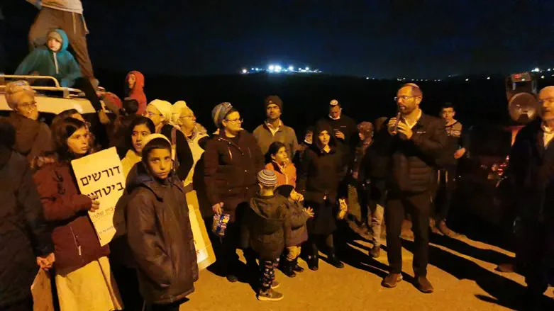 Protest in Binyamin
