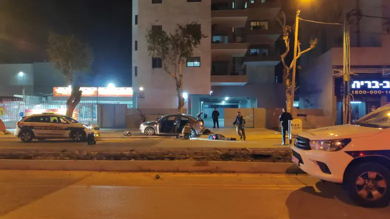 Scene of Hadera terror attack