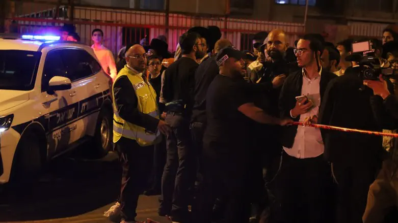 Scene of terror attack in Bnei Brak