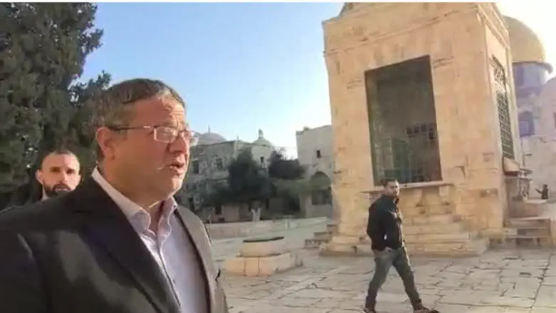 Итамар Бен-Гвир на Храмовой горе