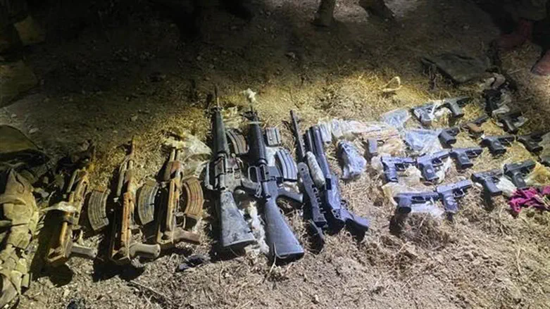 The weapons confiscated