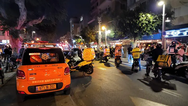 На месте стрельбы в Тель-Авиве