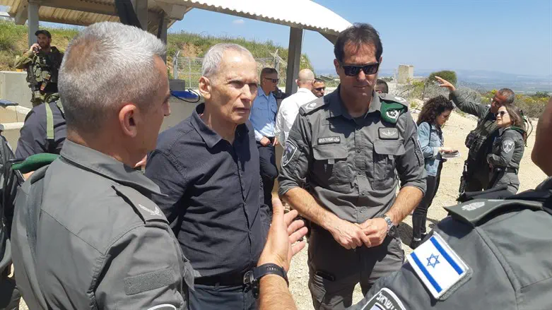 בר לב בסיור עם בכירי מג"ב