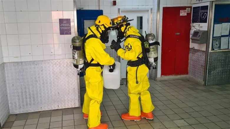 Firefighters at the hotel