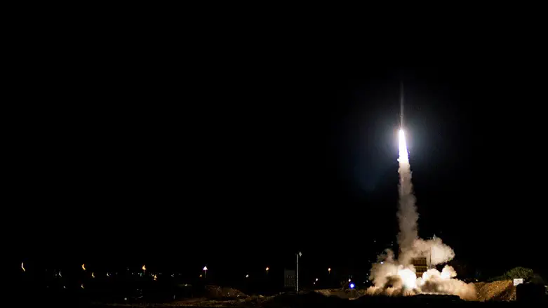 Iron Dome launch (illustrative)