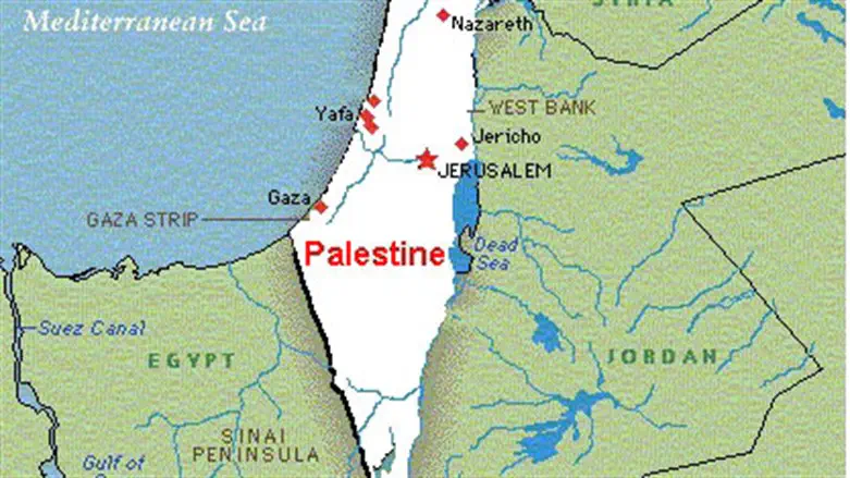 Israel erased from map