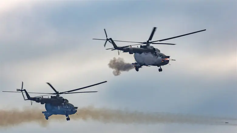Ukrainian combat helicopters
