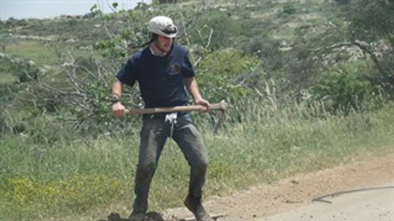 עבודת אדמה גבעות עולם מתנחל בונה