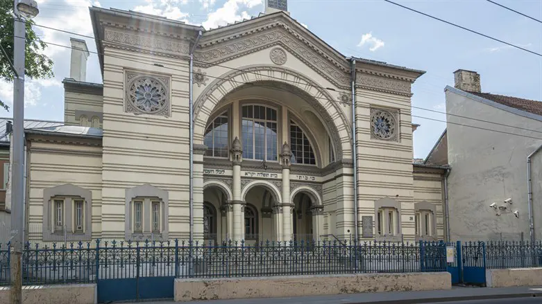 Historic European synagogue (stock image)