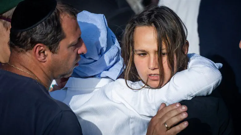 Vyacheslav Golev's fiancée, Victoria Fligelman, at his funeral