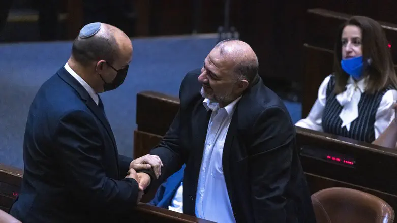 PM Bennett with MK Mansour Abbas