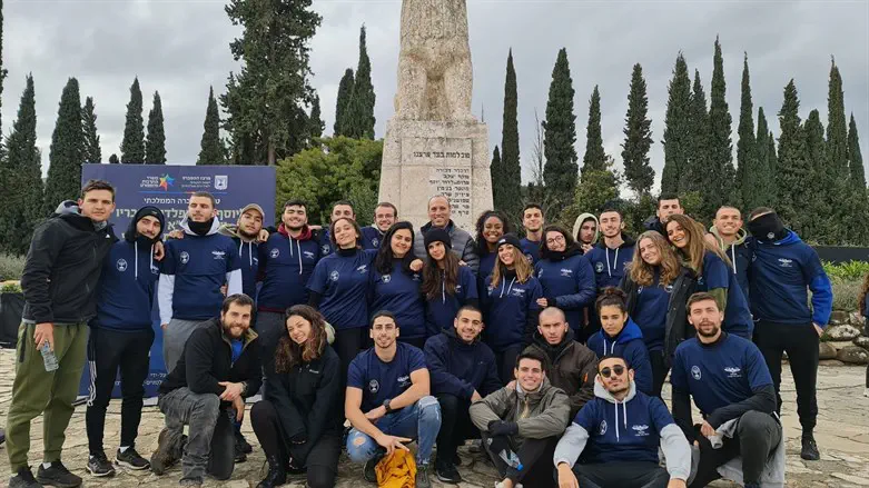 בטכס האזכרה הממלכתי ליוסף טרומפלדור
