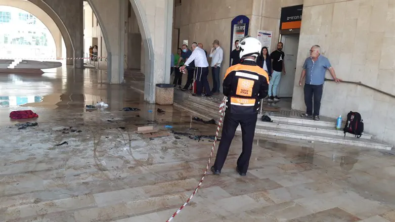 site of self-immolation in Ashdod