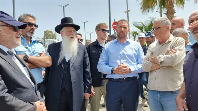 כהנא ופרוש בסיור במירון בשנה שעברה