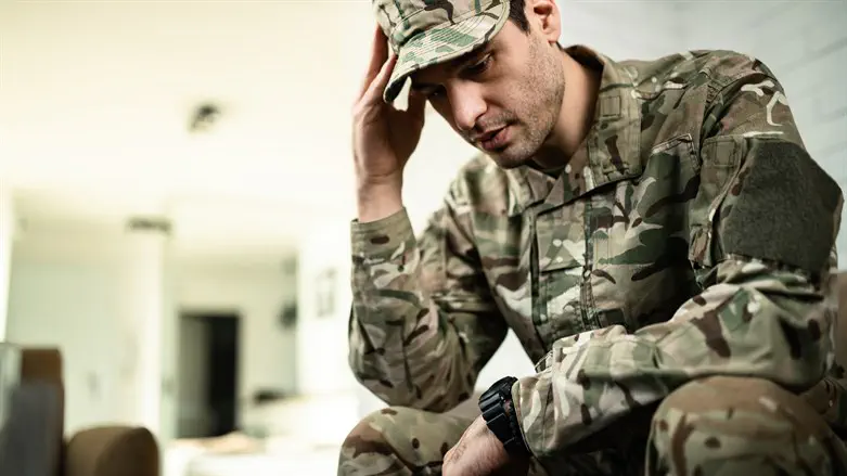 Soldier with PTSD
