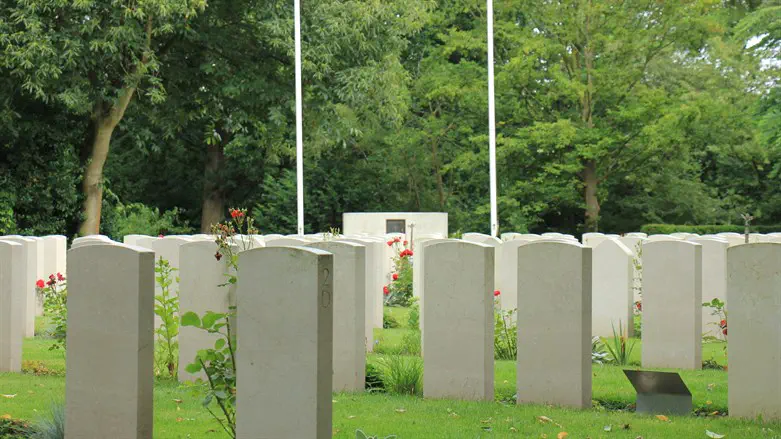 Memorial world war II cemetery in the Netherlands