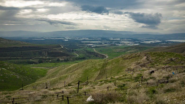 Border with Jordan, Southern Golan Heights
