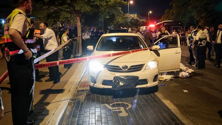 Scene of the Elad terror attack