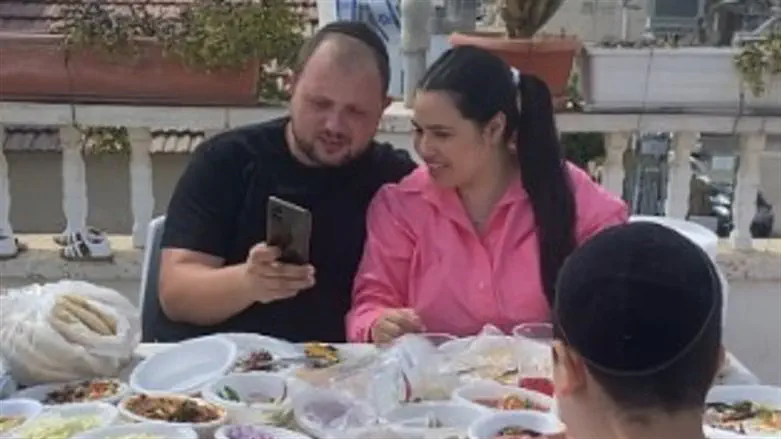 The last photograph of Oren Ben Yiftach and his wife on Independence Day