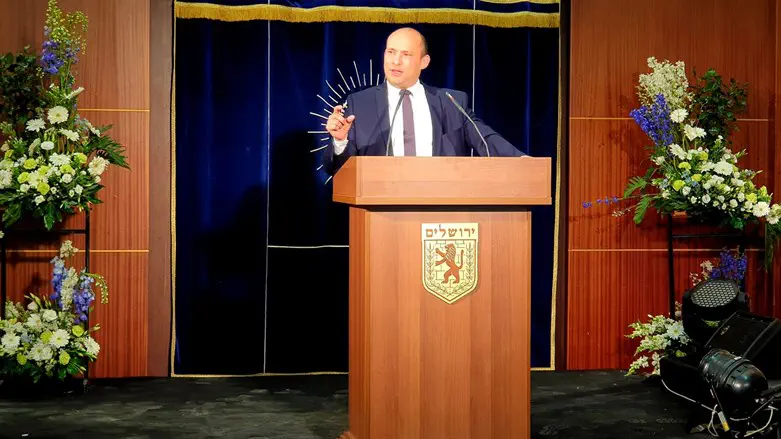 Bennett at Mercaz Harav yeshiva in earlier days