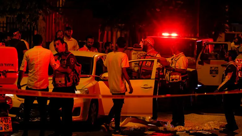 Scene of the attack in Elad