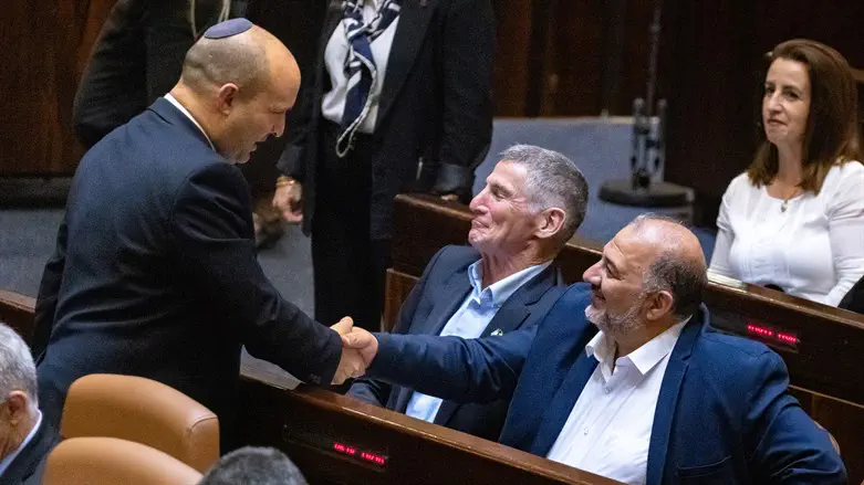 Naftali Bennett and Mansour Abbas
