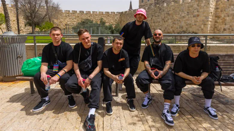 Группа Kalush Orchestra в Иерусалиме