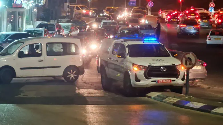 The scene of the shooting near Umm al-Fahm