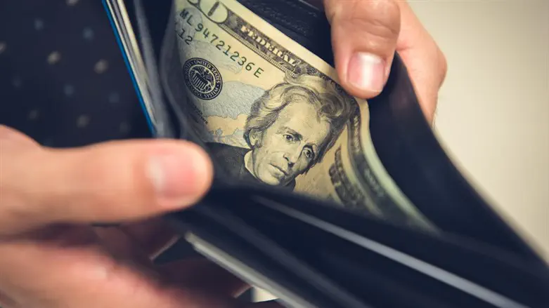 ארנק עם כסף