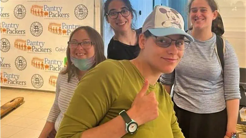 Risha (front) with Tehila, Ally, and Chan