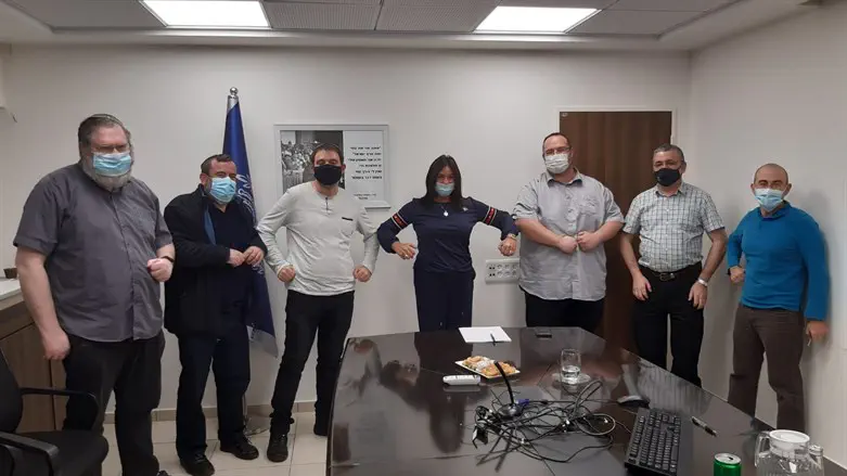 Мири Регев с членами форкма "Дрор бе-Ликуд"