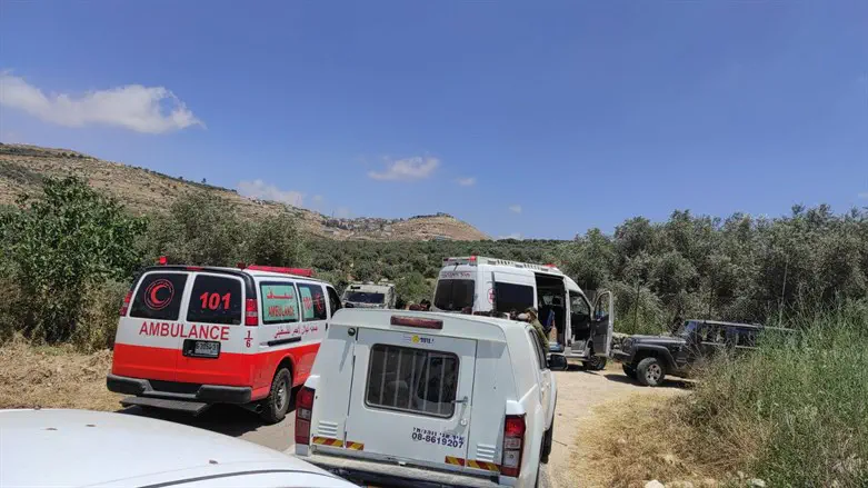 Место происшествия на Цомете Ха-Доар