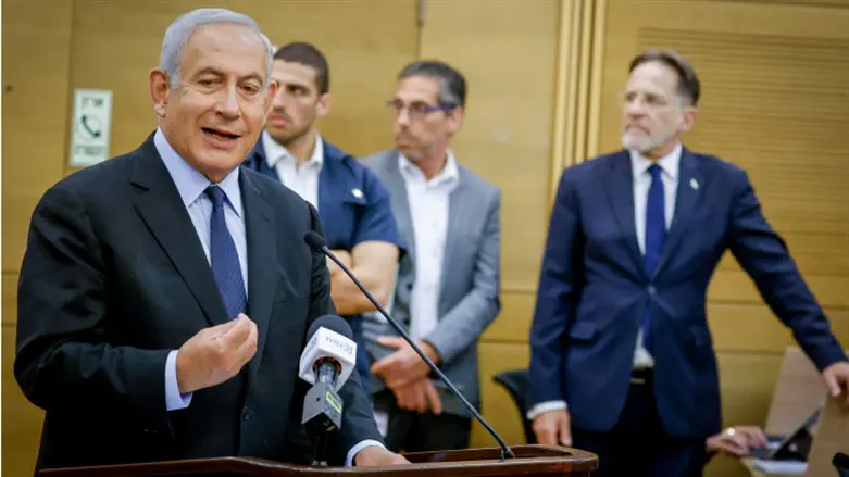 Netanyahu in the Knesset
