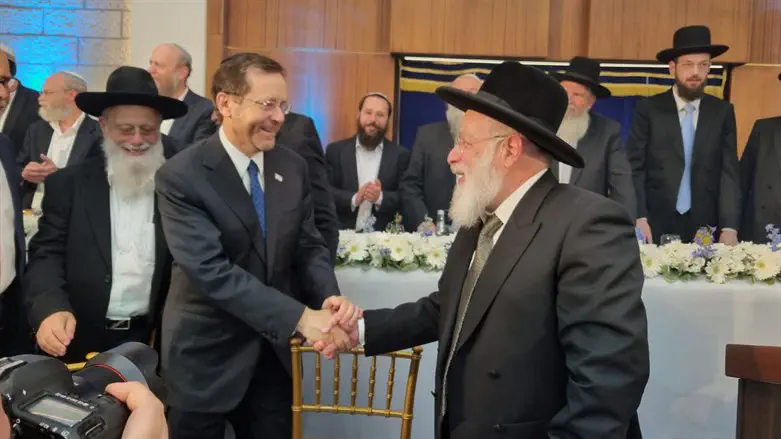 Президент Герцог и раввин Шапира