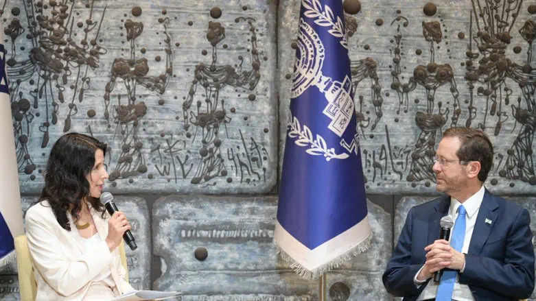 President Herzog with Dr. Ruth Kabbesa-Abramzon