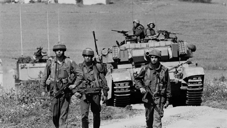 IDF soldiers in Lebanon during Operation Peace for the Galilee