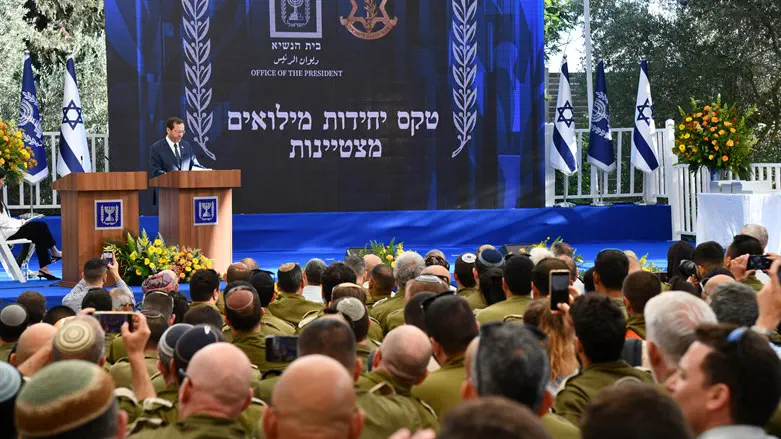 הטקס בבית הנשיא 