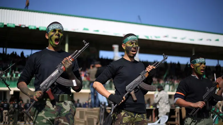 Боевики террористической группировки ХАМАС. Иллюстрация