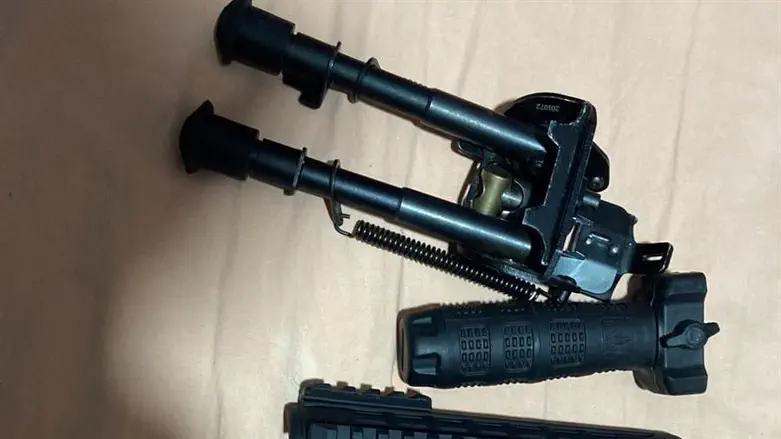 Confiscated weapons and components