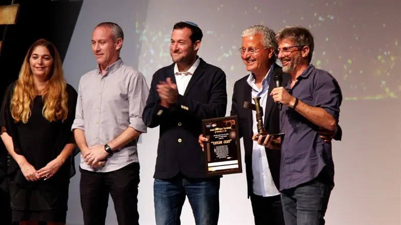 ניר ברגמן, משה אדרי, יוסי דגן, חילי טרופר ואסתר אלוש בפסטיבל קולנוע שומרון