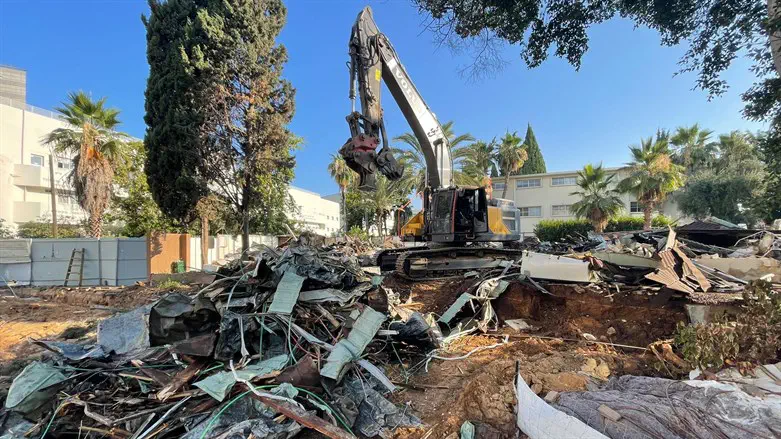 כאן היה חדר האוכל של ישיבת תל אביב