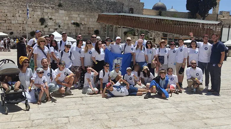 The group at the Western Wall