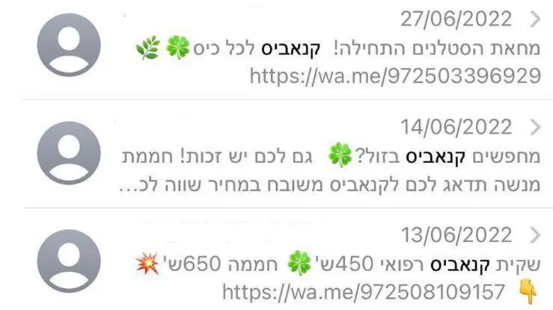מסרוני קנאביס