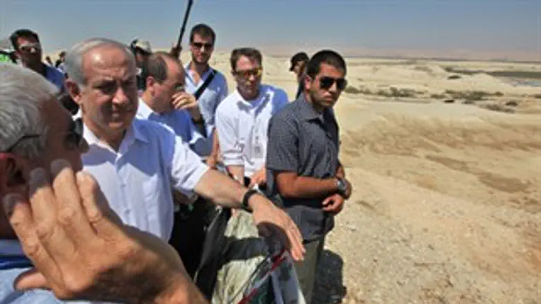 נתניהו בבקעת הירדן