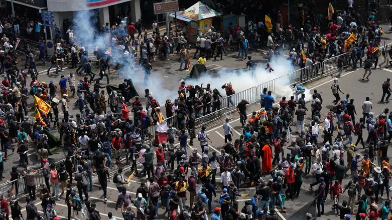 Протесты в Шри-Ланке