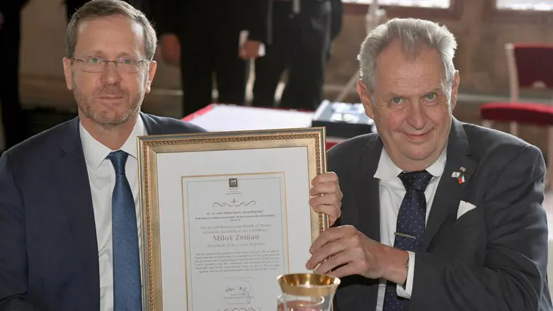 President Herzog with Czech President Zeman