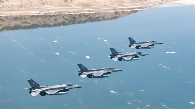 F16s during the exercise