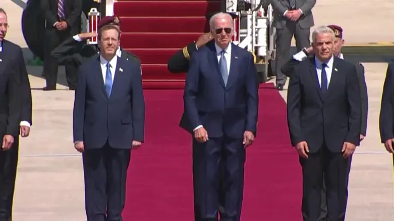 Ицхак Герцог, Джо Байден и Яир Лапид