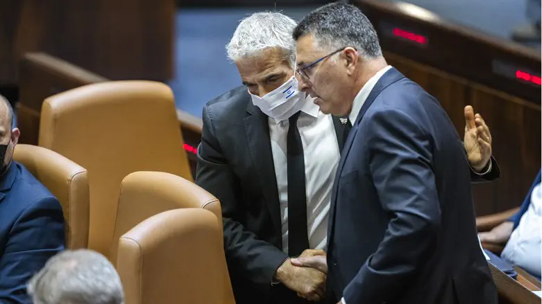 Yair Lapid and Gideon Sa'ar